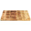 vidaXL Tischplatte 70x60x3,8 cm Rechteckig Raues Massivholz Mango