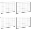 vidaXL Hundezwinger Silbern 300x100x70 cm Stahl
