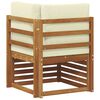vidaXL Outdoor Ecksofa Massivholz Akazie Natur