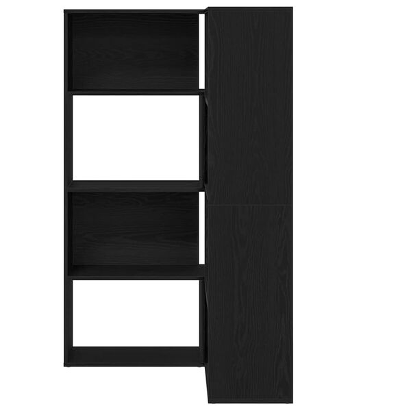 vidaXL Kleiderschrank 2 pcs Schwarz Eichen-Optik 85 x 85 x 140 cm