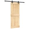 vidaXL Schiebet&uuml;r 80 x 210 cm Massivkiefer (Unbehandelt)