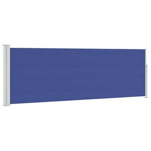 vidaXL Ausziehbare Seitenmarkise 100x314 cm Blau