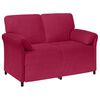 vidaXL 2-Sitzer Sofa Weinrot 138 x 83 x 95 cm Samt