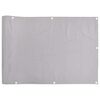 vidaXL Balkon-Sichtschutz Grau 500x120 cm PVC