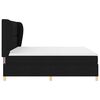 vidaXL Boxspringbett mit Matratze Dunkelgrau 90x190 cm Schwarz Stoff