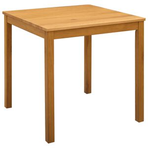 vidaXL Esstisch 75 x 75 x 75,5 cm Massivholz Eiche Natur Quadratisch