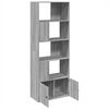 vidaXL Bücherregal Grau Sonoma 70x36x189 cm Holzwerkstoff