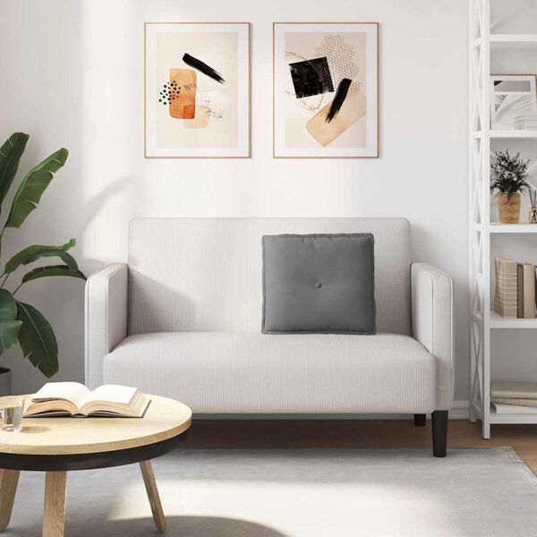 vidaXL Rückenkissen Dunkelgrau 50 x 45 cm Mikrofaserstoff