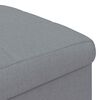 vidaXL Ottoman mit Stauraum Hellgrau 40 x 40 x 45 cm Stoff