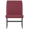 vidaXL Loungesessel Weinrot 52x75x76 cm Stoff