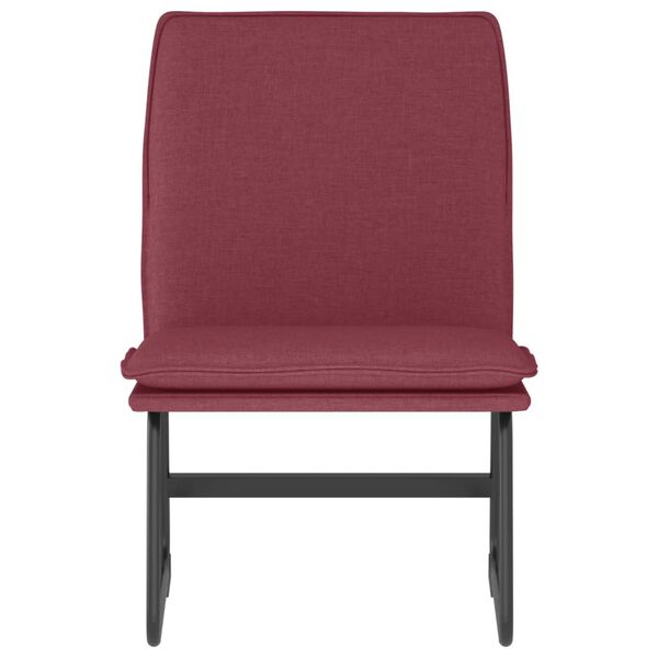 vidaXL Loungesessel Weinrot 52x75x76 cm Stoff