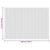 vidaXL Teppich Rechteckig Natur 70x100 cm Bambus
