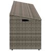 vidaXL Garten-Auflagenbox Grau 220x50x58 cm Poly Rattan