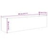 vidaXL Aquarium mit Speicher Transparent 80 x 20 x 20 cm Glas
