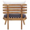 vidaXL 4-tlg. Garten-Lounge-Set mit Auflagen Massivholz Akazie