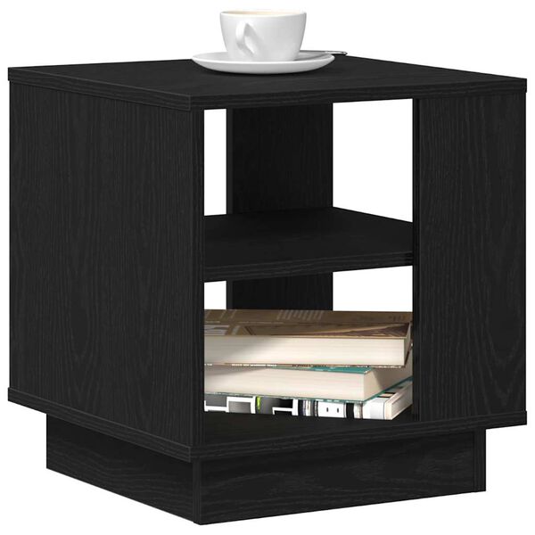vidaXL Couchtisch Schwarz Eichen-Optik 40 x 40 x 43 cm Holzwerkstoff