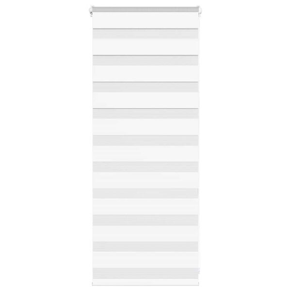 vidaXL Doppelrollo Wei&szlig; 60x100 cm Stoffbreite 55,9 cm Polyester