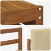 vidaXL Outdoor-Sofagarnitur 8 pcs Natur und Beige Massivholz Akazie