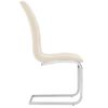 vidaXL Freischwinger 6 Stk. Creme Stoff