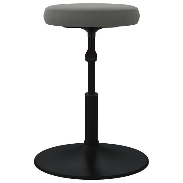 vidaXL Esszimmerst&uuml;hle 4 Stk. Dunkelgrau Samt