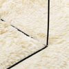 vidaXL Teppich Shaggy Hochflor NAVARRA Creme 60x100 cm Polyester