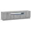 vidaXL LED-TV-Schrank Sonoma-Grau Holzwerkstoff