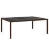 vidaXL 11-tlg. Garten-Essgruppe Poly Rattan Braun