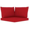 vidaXL 10-tlg. Garten-Lounge-Set mit Kissen Rot