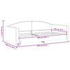 vidaXL Tagesbett Dunkelgrau 90x200 cm Stoff