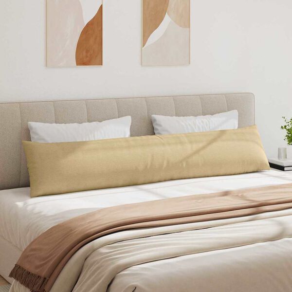 vidaXL Sofakissen 2 Stück Grau-Grün 200 x 40 cm Cordstoff