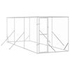 vidaXL Outdoor-Hundezwinger Silbern 2x6x2 m Verzinkter Stahl