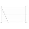 vidaXL Zaunpfosten Silber 50 x 1,4 m (50 mm Maschenweite) Stahl