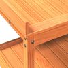 vidaXL Pflanztisch mit Ablagen Braun 108x45x86,5 cm Massivholz Kiefer