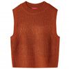 Kinder-Pulloverweste Gestrickt Cognac 140