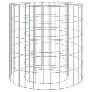 vidaXL Gabionen-Feuerstelle &Oslash; 50 cm Verzinktes Eisen