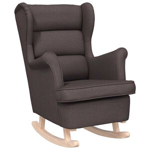 vidaXL Schaukelsessel Dunkelbraun 74x90x102 cm Stoff