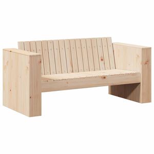 vidaXL Garten-Sofa Natur 134 x 60 x 62 cm Massives Kiefernholz