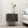 vidaXL Nachttisch Hochglanz-Grau 40x30x30 cm Holzwerkstoff