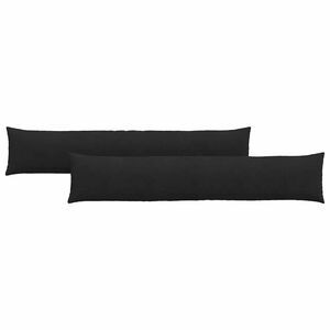 vidaXL Sofakissen 2 pcs Schwarz 200 x 40 cm Stoff