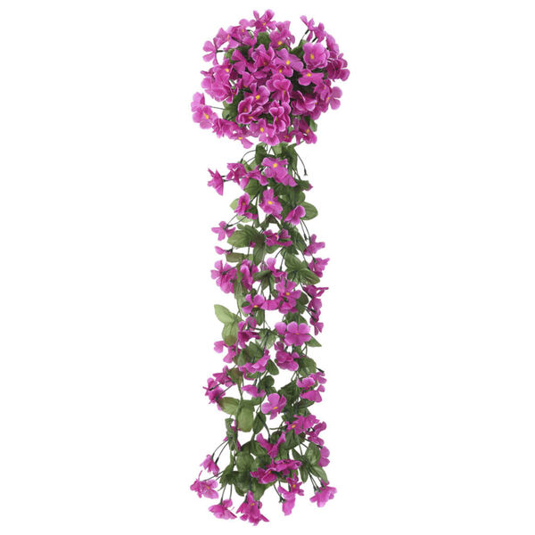 vidaXL Weihnachtskr&auml;nze Blumen 3 Stk. Helllila 85 cm