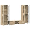 vidaXL TV-Schrankset mit Schubladen FLORIN Sonoma-Eiche Holzwerkstoff