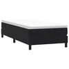 vidaXL Boxspringbett mit Matratze Schwarz 80x220 cm Samt