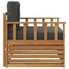 vidaXL Outdoor-Sofagarnitur Massives Akazienholz und Polyester Natur