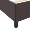 vidaXL Boxspringbett Dunkelbraun 180 x 200 cm Stoff