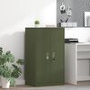 vidaXL Aufbewahrungsschrank mit Speicher Olive Gr&uuml;n 60 x 40 x 105 cm
