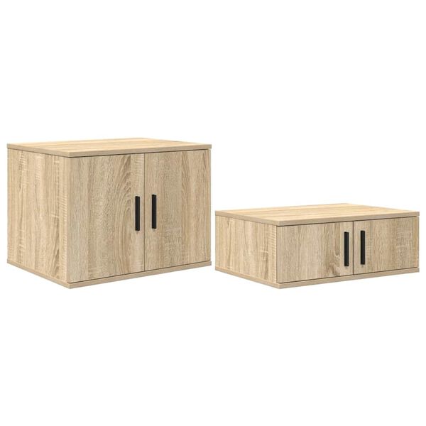 vidaXL Badschrank Sonoma-Eiche 103 x 41 x 40 cm Holzwerkstoff