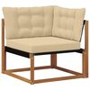 vidaXL Outdoor-Sofagarnitur mit Kissen 4 pcs Natur und Beige