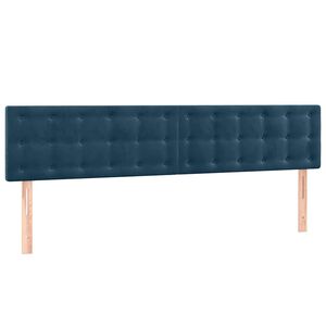 vidaXL Kopfteile Dunkelblau 180x5x78/88 cm Samt