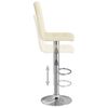 vidaXL Barhocker 2 Stk. Creme Stoff