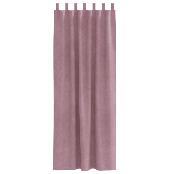 vidaXL Verdunkelungsvorh&auml;nge 2 pcs Dunkelrosa 140 x 225 cm Samt